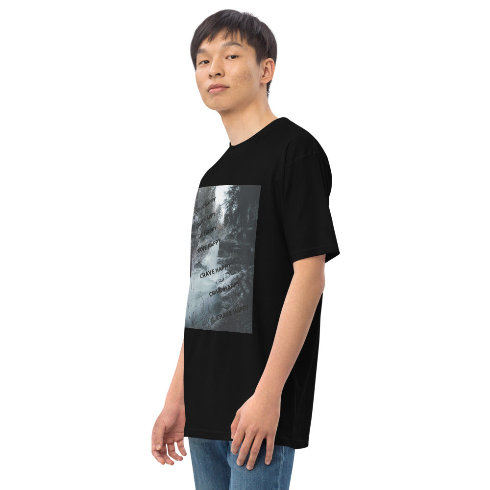 Water Fall Black T-shirt