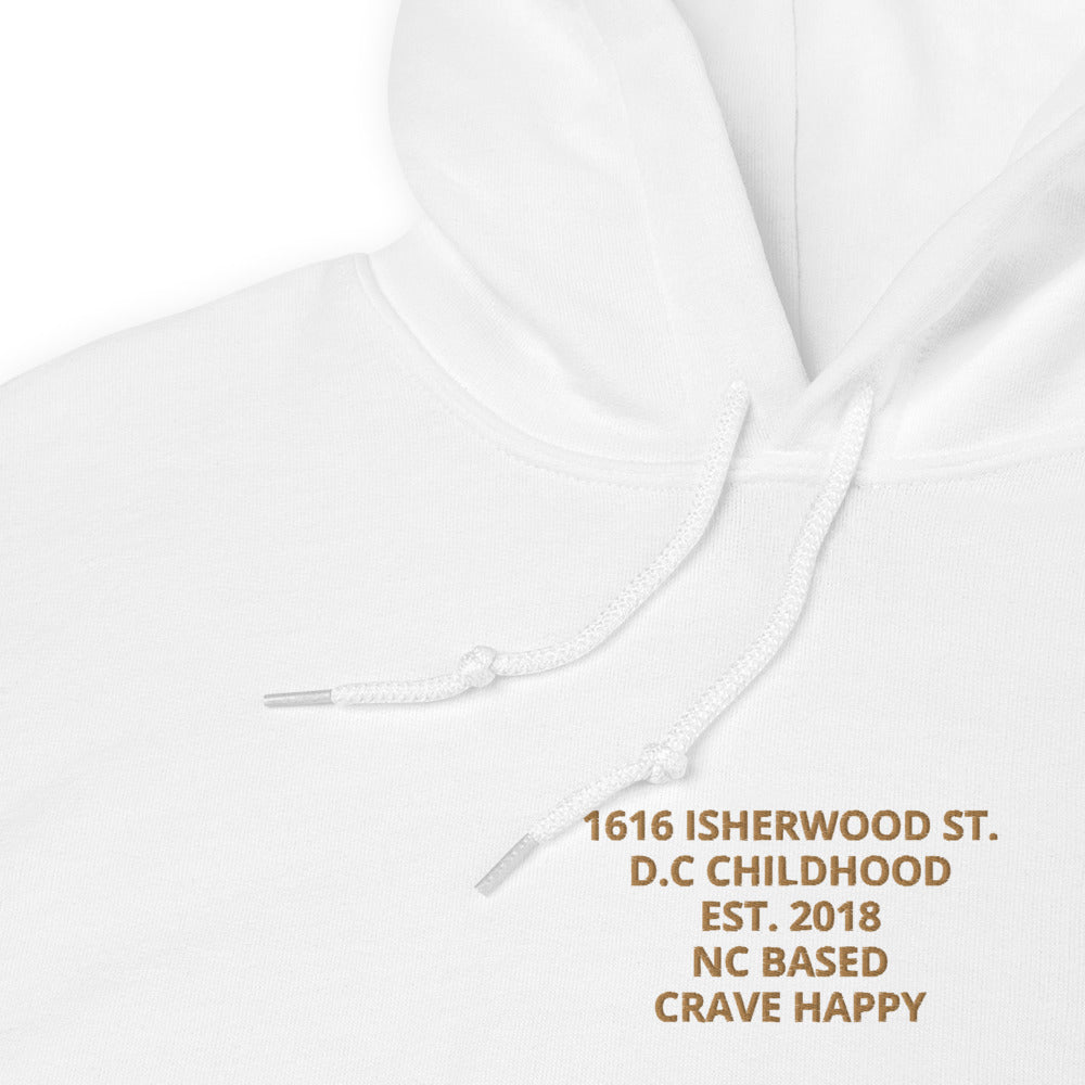 1616 ISHERWOOD WHITE HOODIE