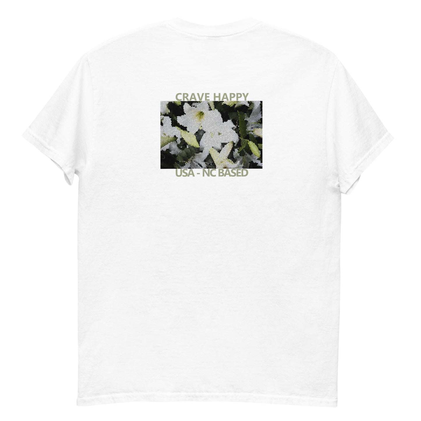 Wavy Flowers White T-shirt