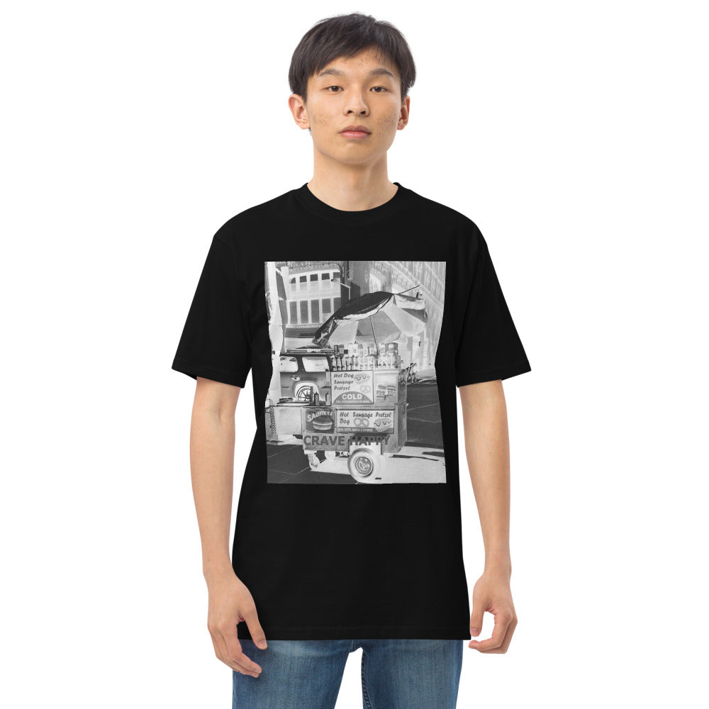 Hot Dog Stand Black T-shirt