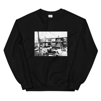 black sweatshirt streetwear